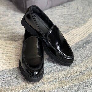Donald Pliner Eclipse Black Patent Loafer